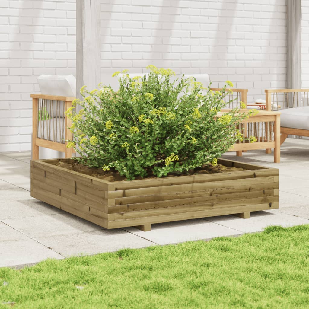Fioriera Da Giardino In Legno Di Pino Impregnato Impregnato Naturale