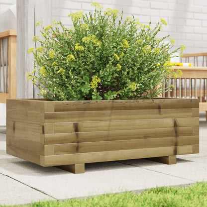 Fioriera Da Giardino In Legno Di Pino Impregnato Impregnato Naturale