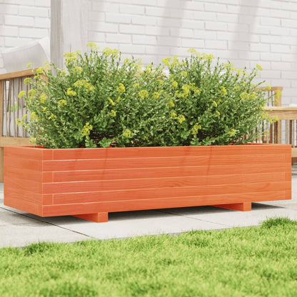Fioriera Giardino Marrone Cera Legno Massello Pino Cera Marrone