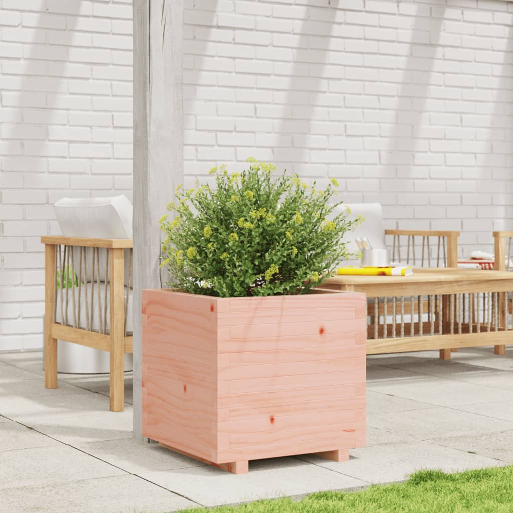Fioriera Da Giardino 50X50X49,5 Cm In Legno Massello Di Douglas Pino Naturale