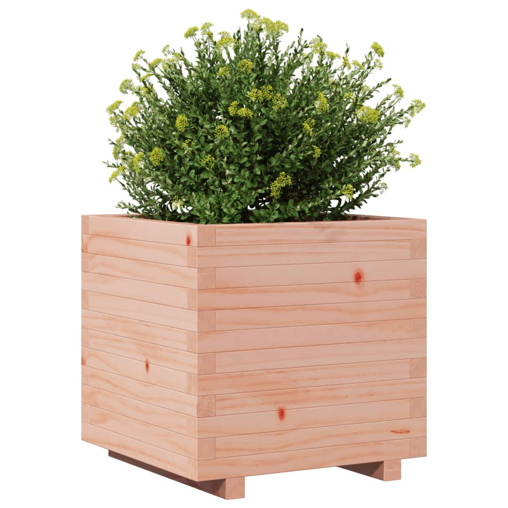Fioriera Da Giardino 50X50X49,5 Cm In Legno Massello Di Douglas Pino Naturale