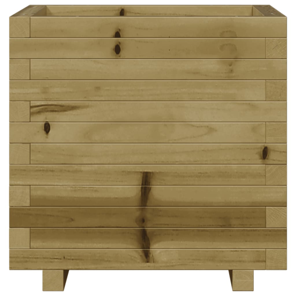 Fioriera Da Giardino 50X50X49,5 Cm In Legno Di Pino Impregnato Douglas Naturale