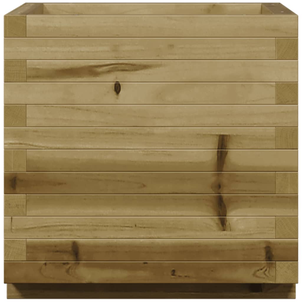 Fioriera Da Giardino 50X50X49,5 Cm In Legno Di Pino Impregnato Douglas Naturale