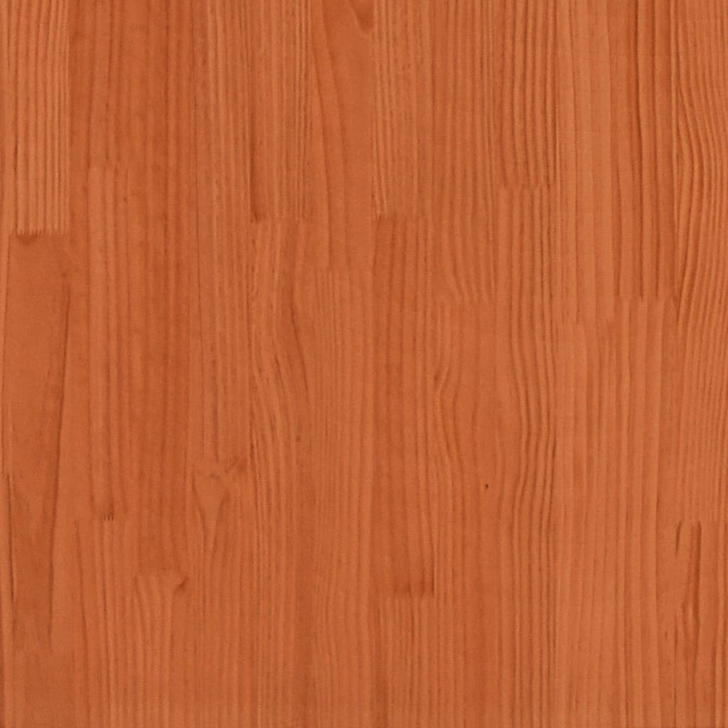 Fioriera Giardino Marrone Cera 60X60X49,5Cm Legno Massello Pino Pino Naturale