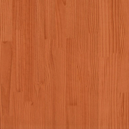 Fioriera Giardino Marrone Cera 60X60X49,5Cm Legno Massello Pino Pino Naturale