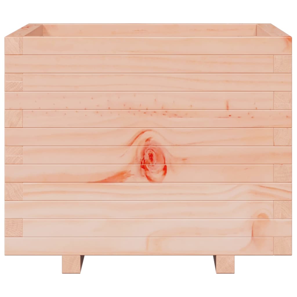 Fioriera Da Giardino 60X60X49,5 Cm In Legno Massello Di Douglas Bianco