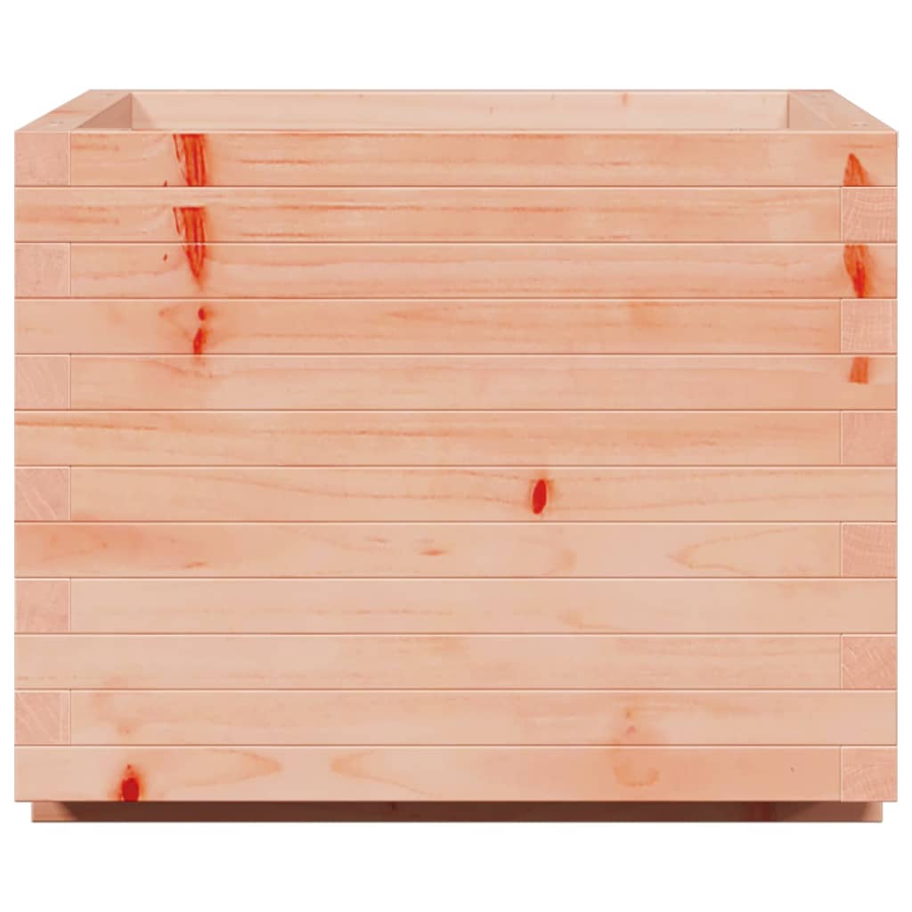 Fioriera Da Giardino 60X60X49,5 Cm In Legno Massello Di Douglas Bianco