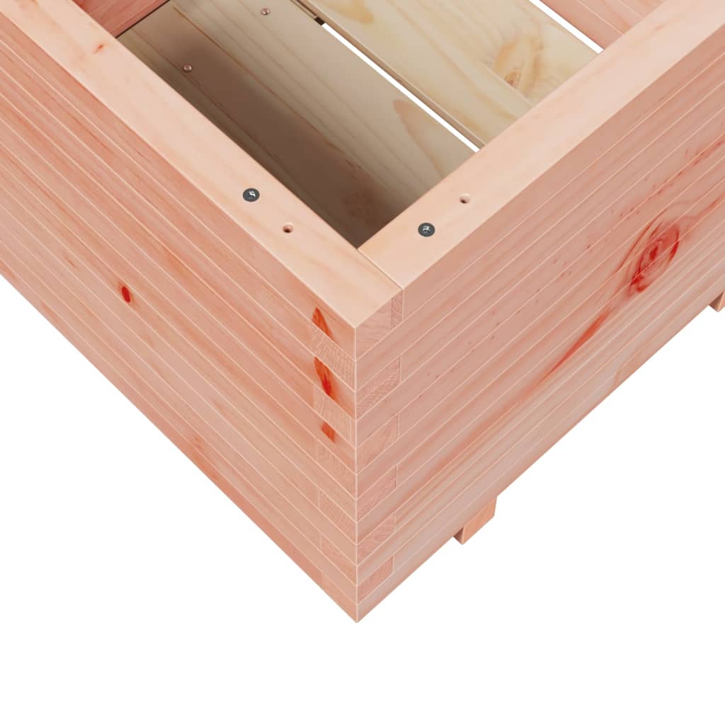 Fioriera Da Giardino 60X60X49,5 Cm In Legno Massello Di Douglas Bianco
