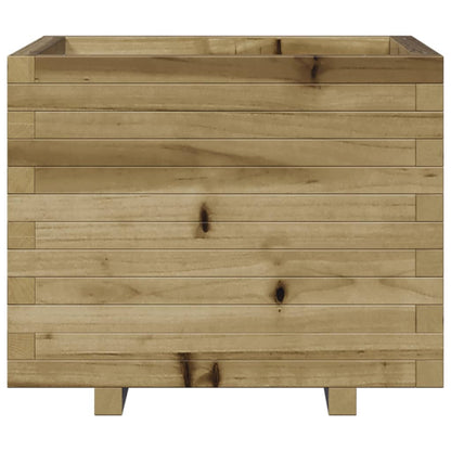 Fioriera Da Giardino 60X60X49,5 Cm In Legno Di Pino Impregnato Pino Naturale