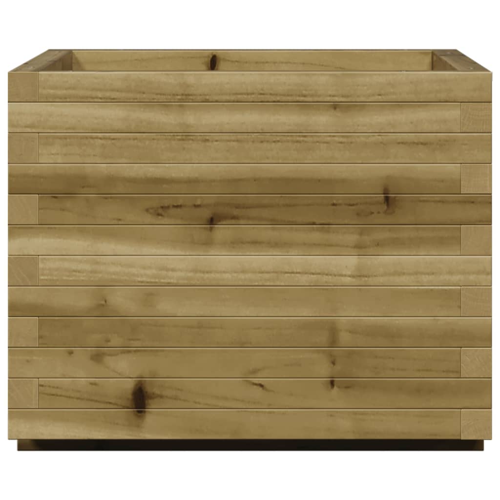 Fioriera Da Giardino 60X60X49,5 Cm In Legno Di Pino Impregnato Pino Naturale