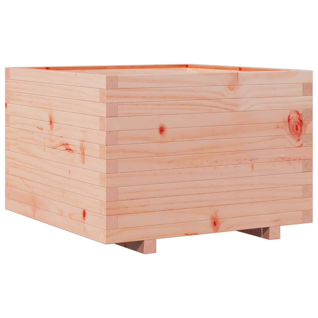 Fioriera Da Giardino 70X70X49,5 Cm In Legno Massello Di Douglas Cera Marrone