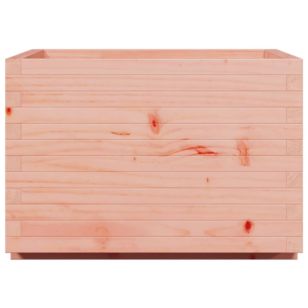 Fioriera Da Giardino 70X70X49,5 Cm In Legno Massello Di Douglas Cera Marrone