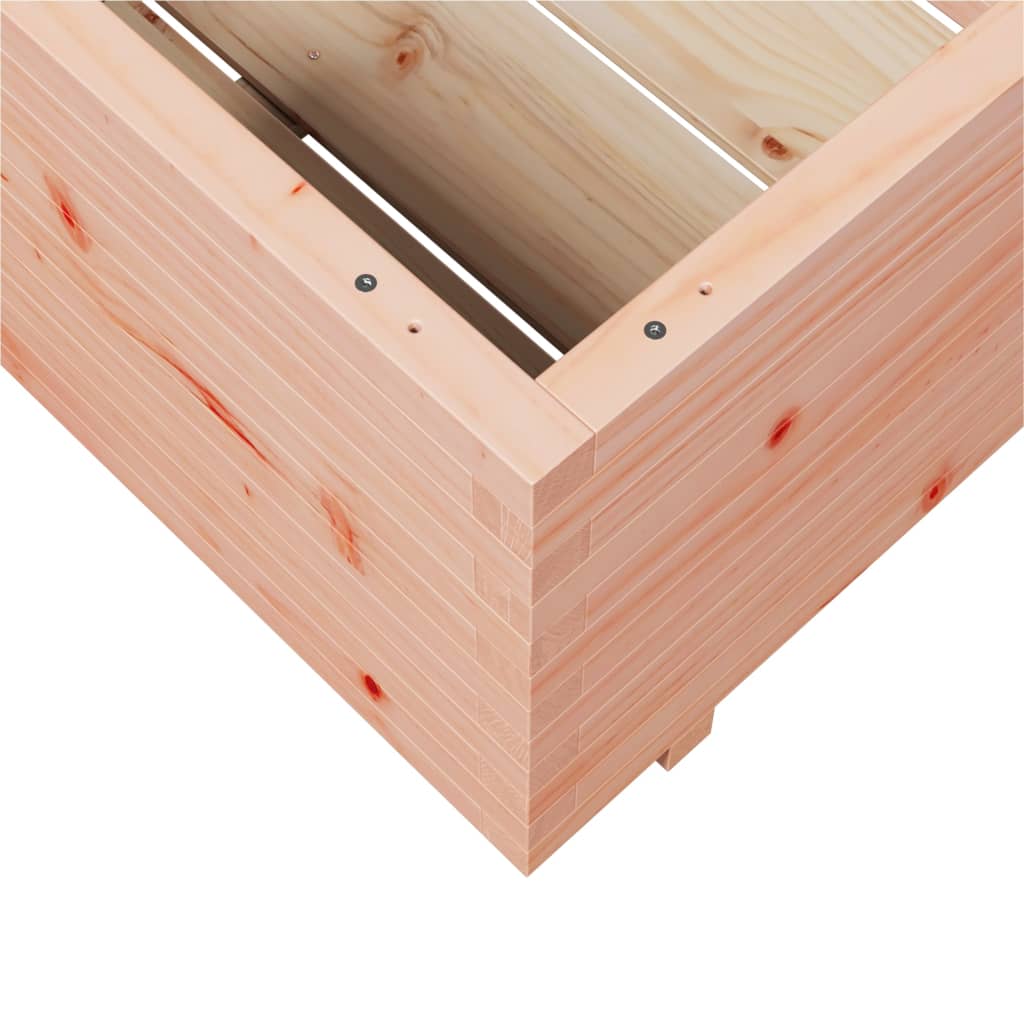 Fioriera Da Giardino 70X70X49,5 Cm In Legno Massello Di Douglas Cera Marrone