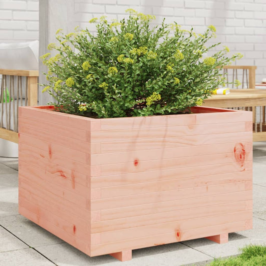 Fioriera Da Giardino 70X70X49,5 Cm In Legno Massello Di Douglas Cera Marrone