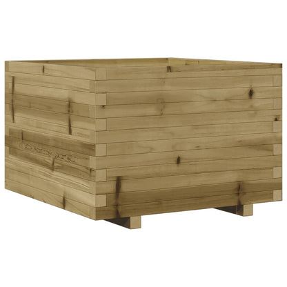 Fioriera Da Giardino 70X70X49,5 Cm In Legno Di Pino Impregnato Douglas Naturale