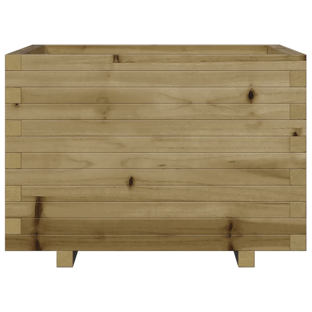 Fioriera Da Giardino 70X70X49,5 Cm In Legno Di Pino Impregnato Douglas Naturale