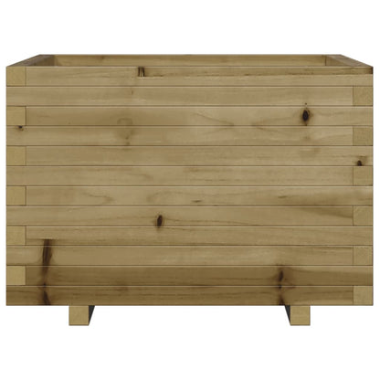 Fioriera Da Giardino 70X70X49,5 Cm In Legno Di Pino Impregnato Douglas Naturale