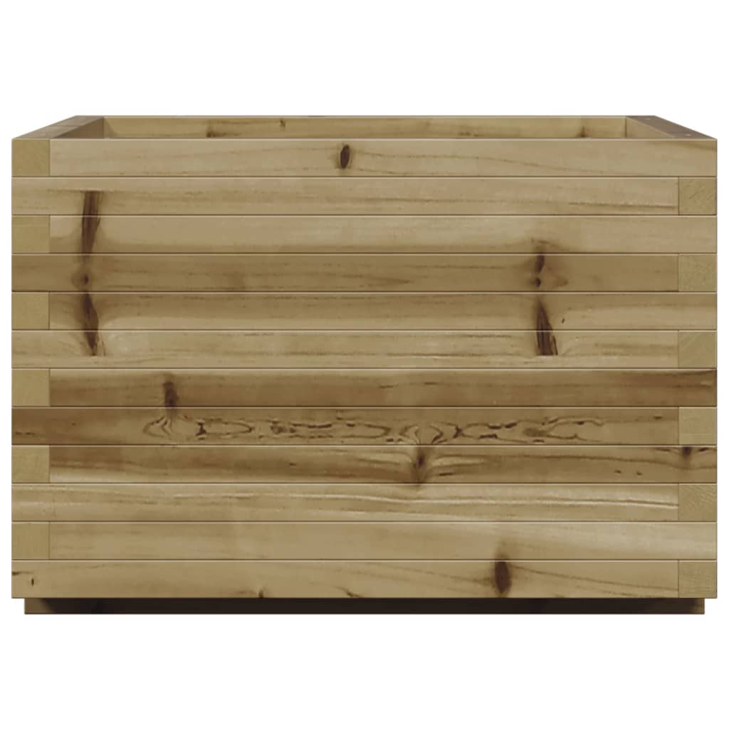 Fioriera Da Giardino 70X70X49,5 Cm In Legno Di Pino Impregnato Douglas Naturale