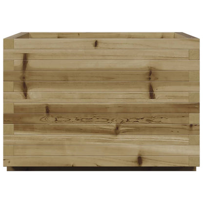 Fioriera Da Giardino 70X70X49,5 Cm In Legno Di Pino Impregnato Douglas Naturale