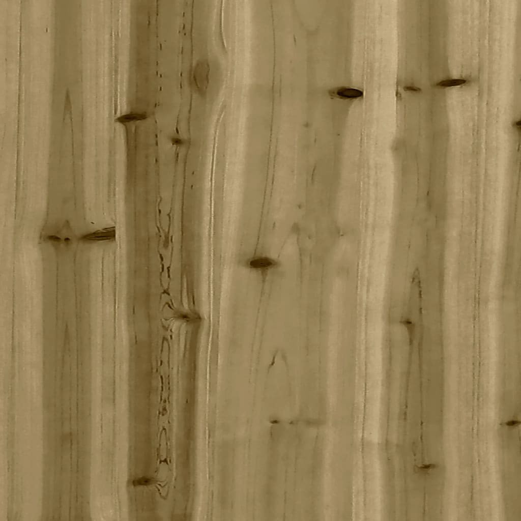 Fioriera Da Giardino 70X70X49,5 Cm In Legno Di Pino Impregnato Douglas Naturale