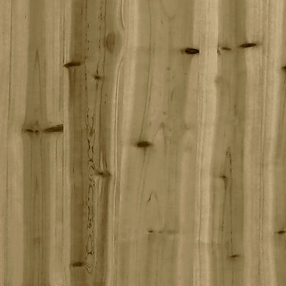 Fioriera Da Giardino 70X70X49,5 Cm In Legno Di Pino Impregnato Douglas Naturale