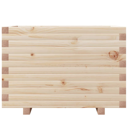 Fioriera Da Giardino 70X40X49,5 Cm In Legno Massello Di Pino Pino Naturale