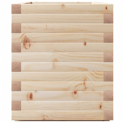 Fioriera Da Giardino 70X40X49,5 Cm In Legno Massello Di Pino Pino Naturale