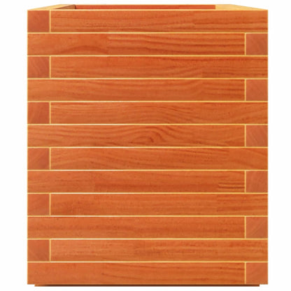 Fioriera Giardino Marrone Cera 70X40X49,5Cm Legno Massello Pino Impregnato Naturale