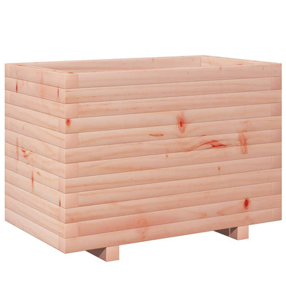 Fioriera Da Giardino 70X40X49,5 Cm In Legno Massello Di Douglas Bianco