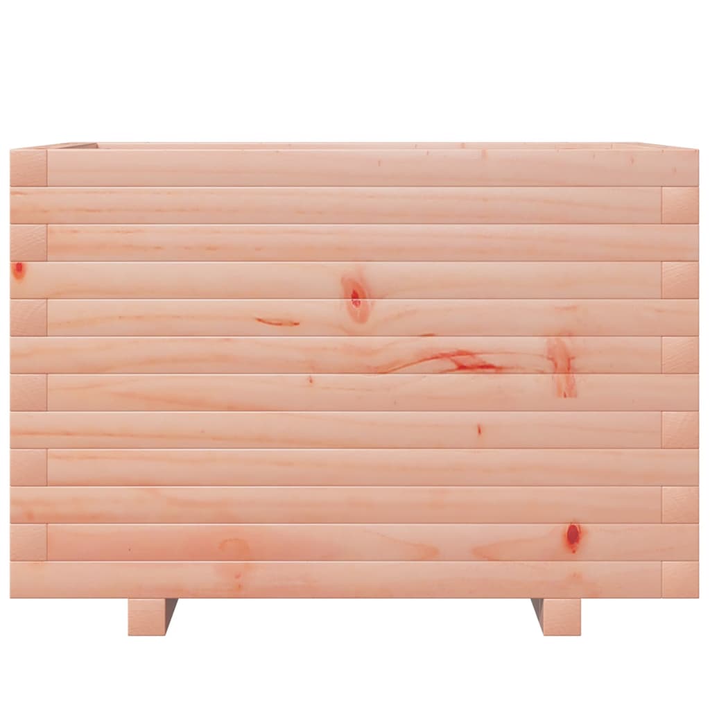Fioriera Da Giardino 70X40X49,5 Cm In Legno Massello Di Douglas Bianco