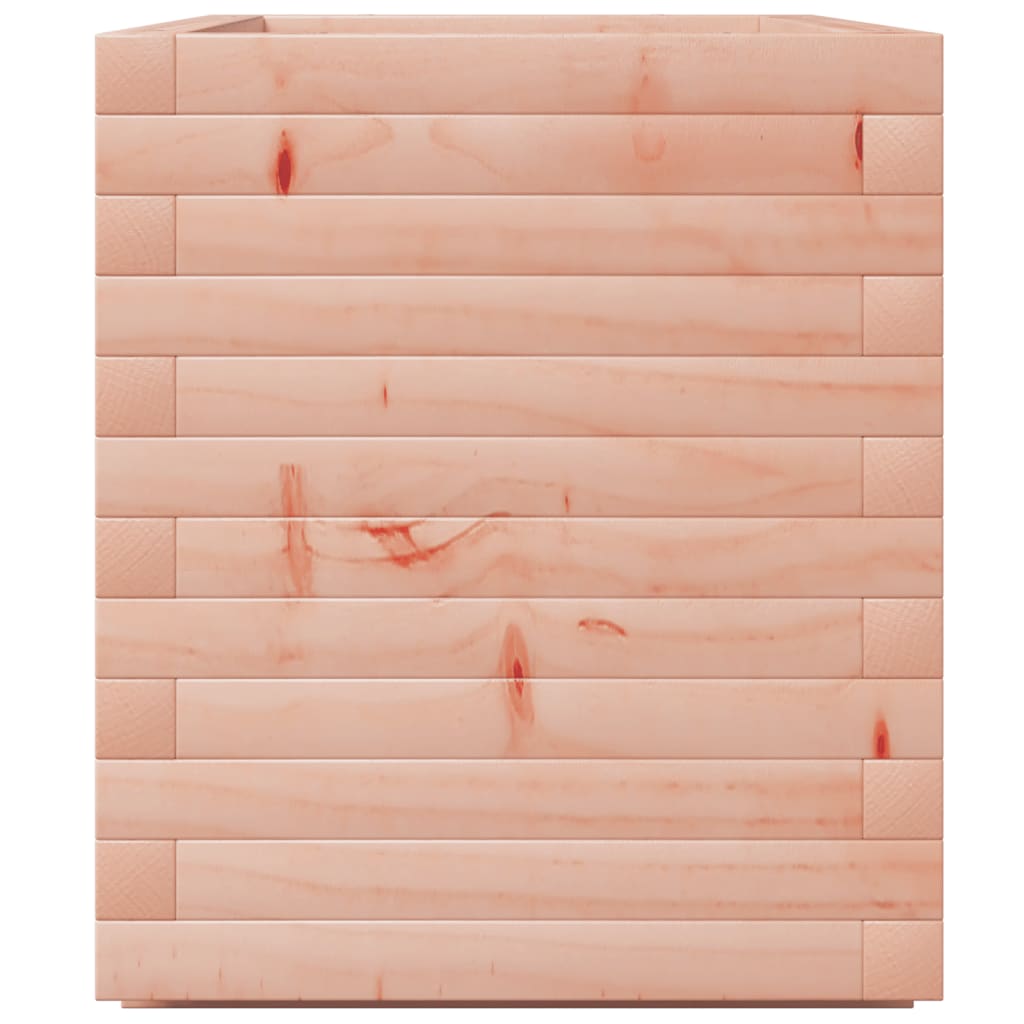 Fioriera Da Giardino 70X40X49,5 Cm In Legno Massello Di Douglas Bianco