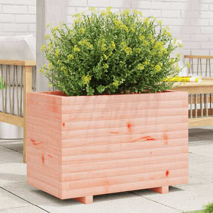 Fioriera Da Giardino 70X40X49,5 Cm In Legno Massello Di Douglas Bianco