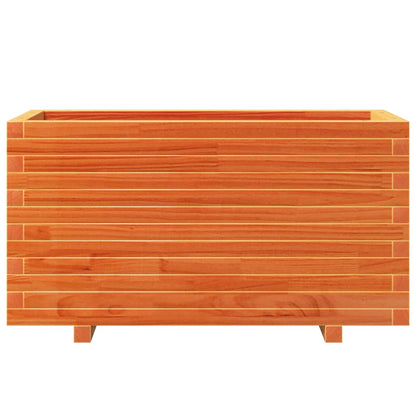 Fioriera Giardino Marrone Cera 90X40X49,5Cm Legno Massello Pino Bianco