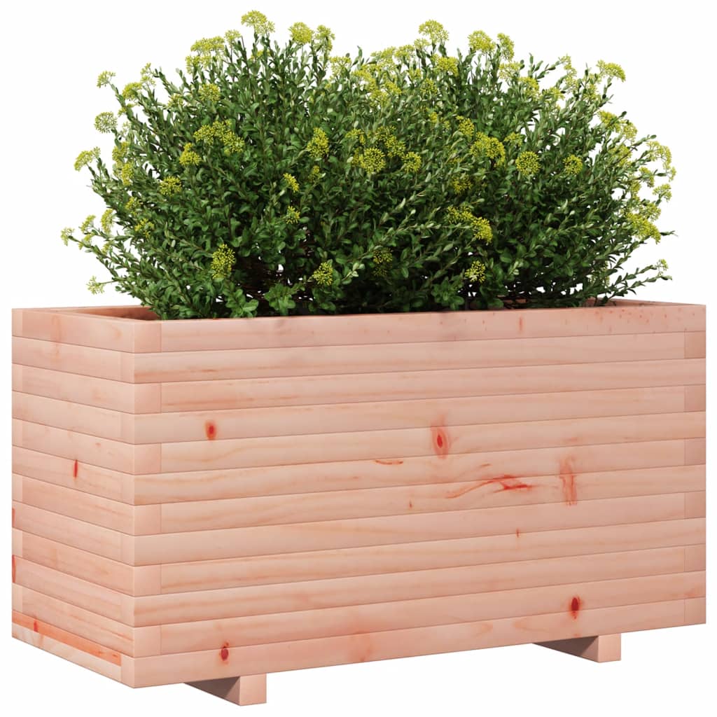 Fioriera Da Giardino 90X40X49,5 Cm In Legno Massello Di Douglas Pino Naturale