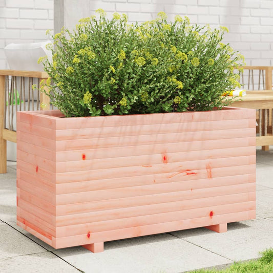 Fioriera Da Giardino 90X40X49,5 Cm In Legno Massello Di Douglas Pino Naturale