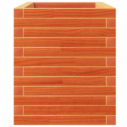 Fioriera Giardino Marrone Cera 110X40X49,5 Legno Massello Pino Bianco