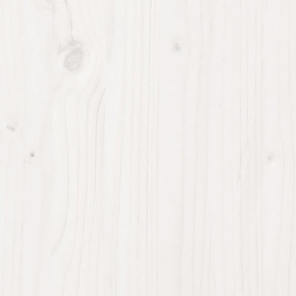 Fioriera Da Giardino Bianca 90X60X49,5Cm Legno Massello Di Pino Bianco