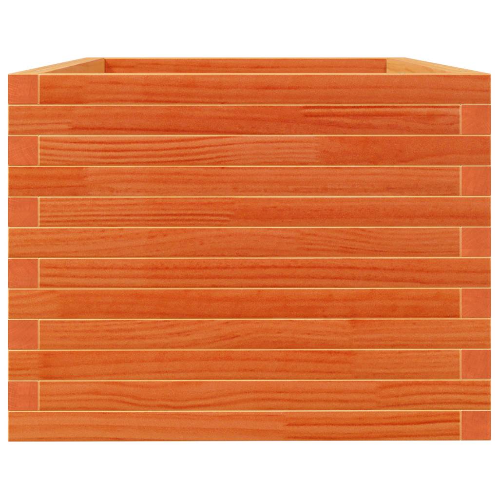 Fioriera Giardino Marrone Cera 90X60X49,5Cm Legno Massello Pino Impregnato Naturale