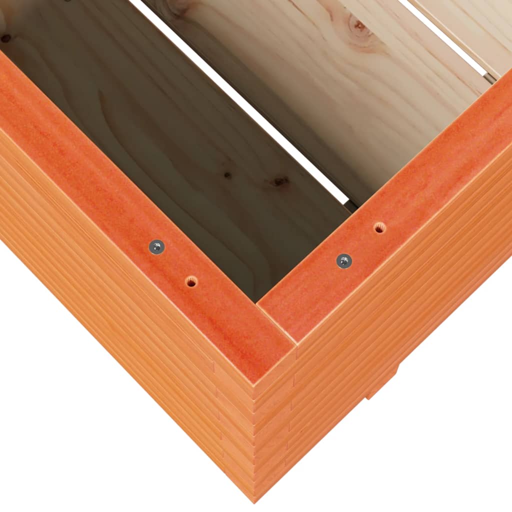 Fioriera Giardino Marrone Cera 90X60X49,5Cm Legno Massello Pino Impregnato Naturale