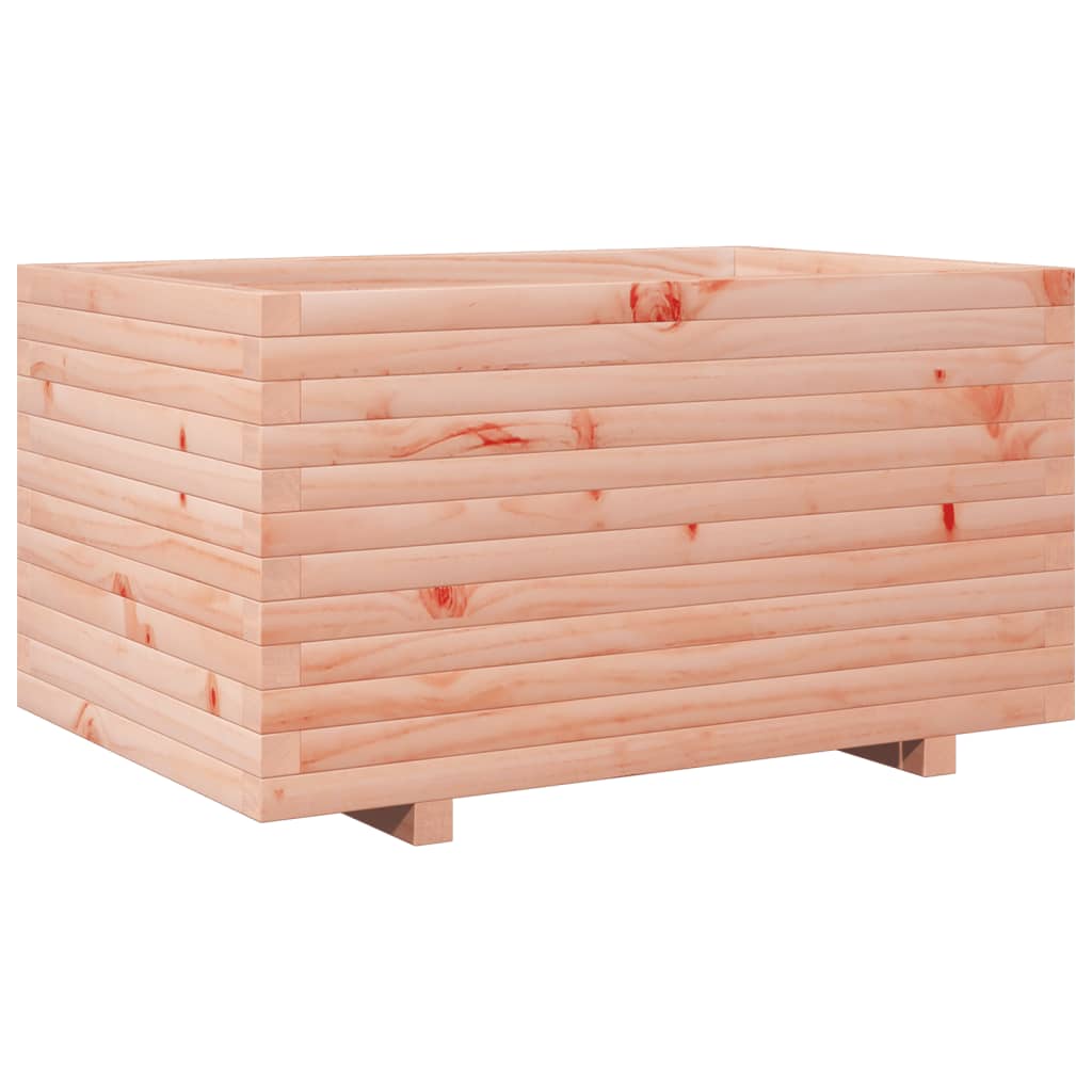 Fioriera Da Giardino 90X60X49,5 Cm In Legno Massello Di Douglas Bianco