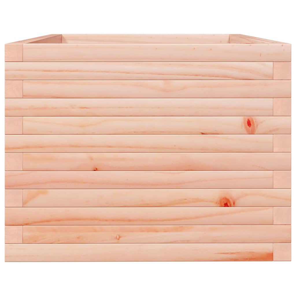 Fioriera Da Giardino 90X60X49,5 Cm In Legno Massello Di Douglas Bianco
