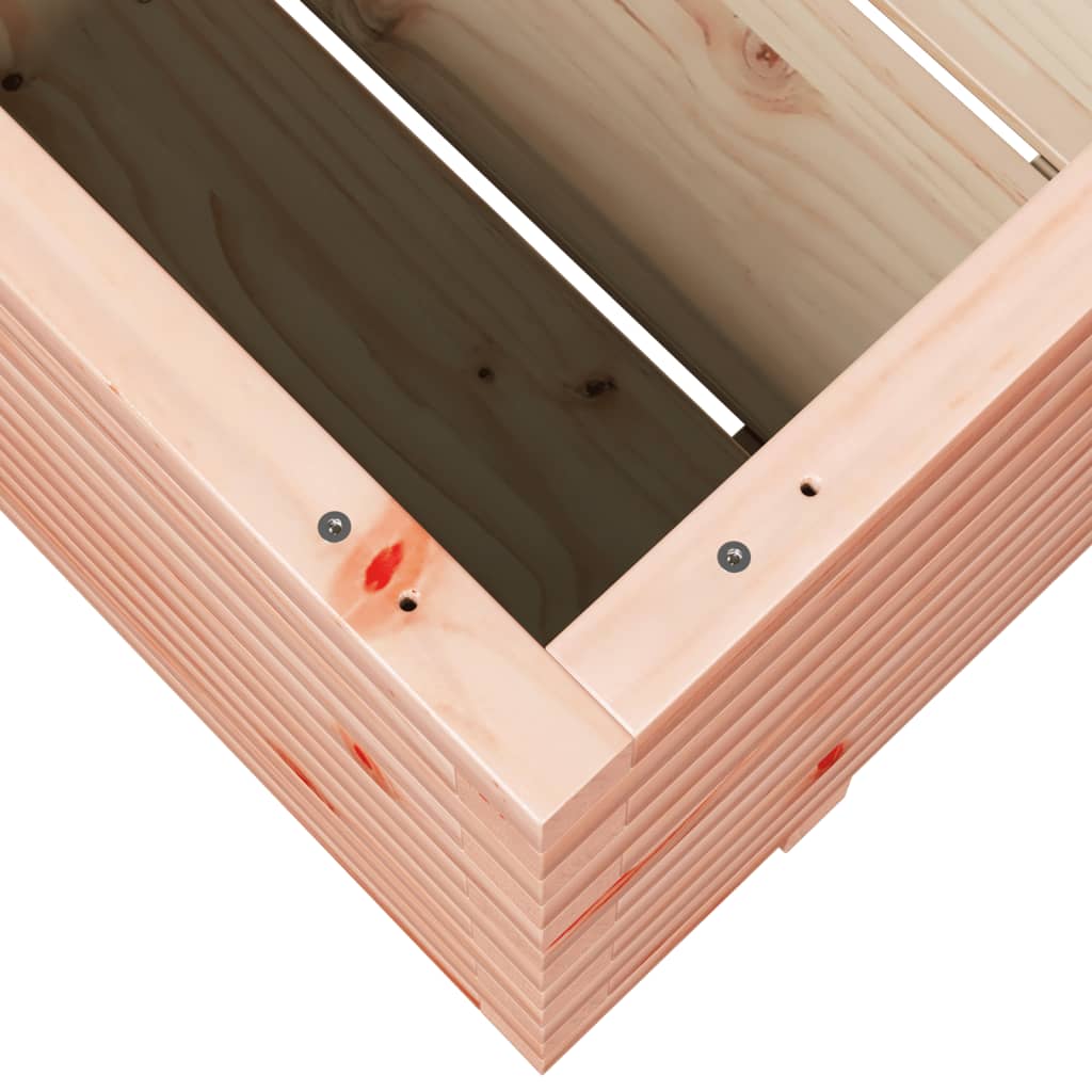 Fioriera Da Giardino 90X60X49,5 Cm In Legno Massello Di Douglas Bianco