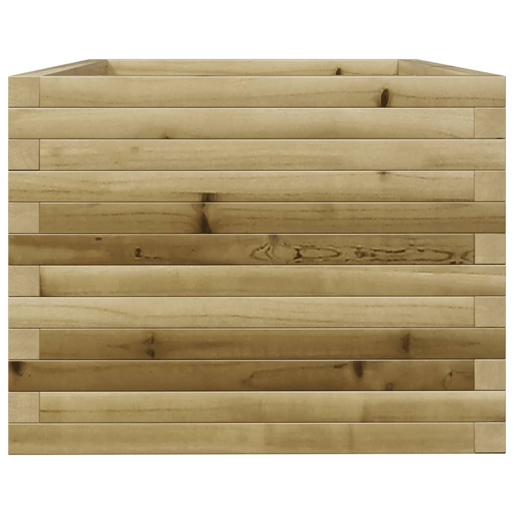 Fioriera Da Giardino 90X60X49,5 Cm In Legno Di Pino Impregnato Impregnato Naturale