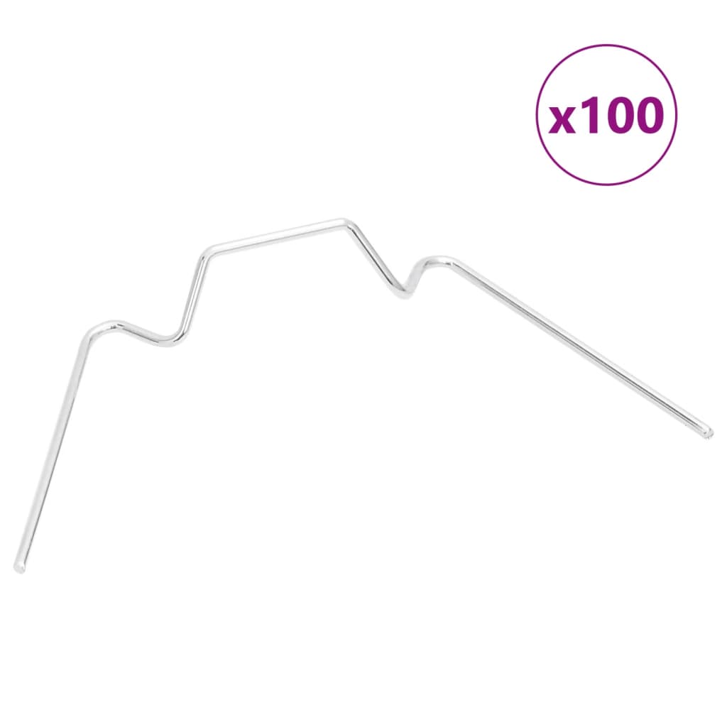 Clip Per Serre 100 Pz Tipo W In Acciaio Zincato