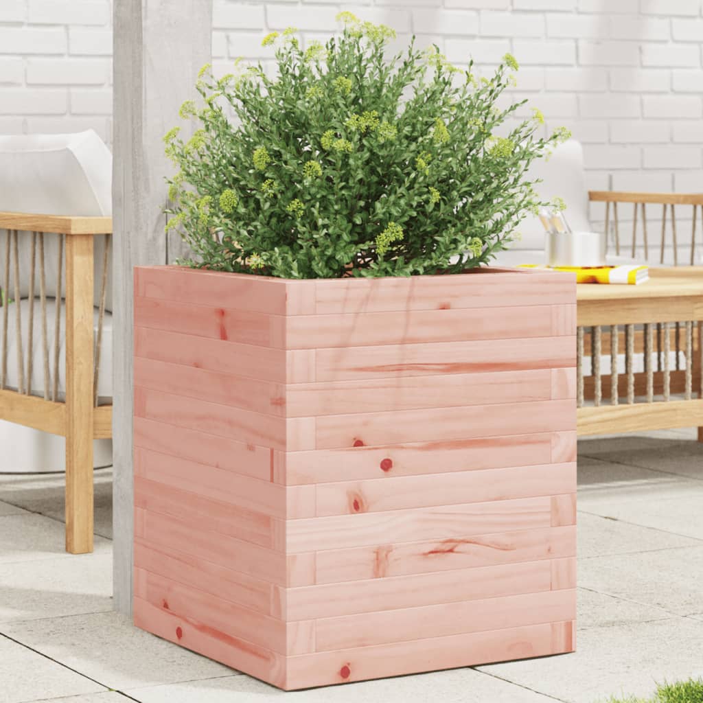 Fioriera Da Giardino 40X40X49,5 Cm In Legno Massello Di Douglas Douglas Naturale