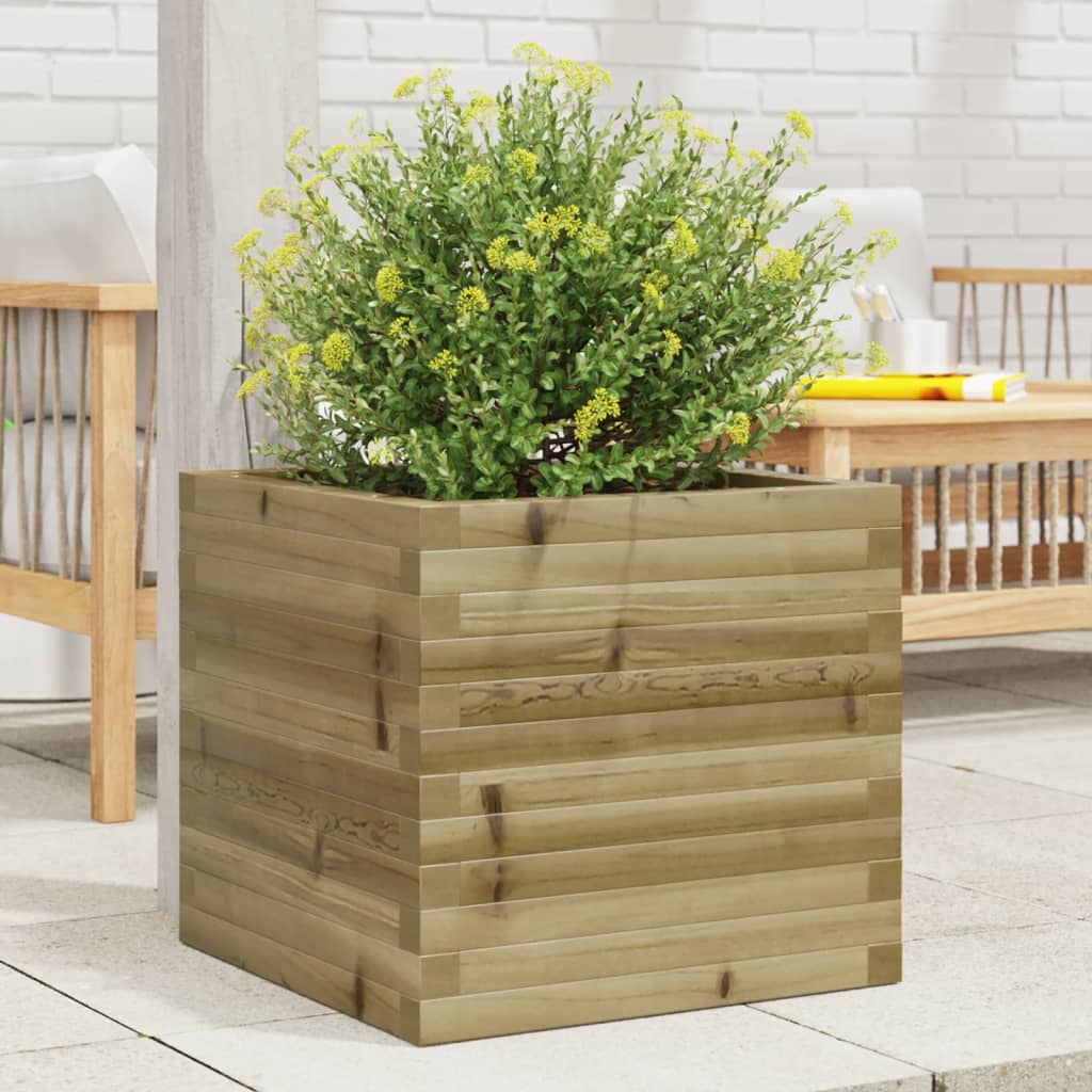 Fioriera Da Giardino In Legno Di Pino Impregnato Impregnato Naturale