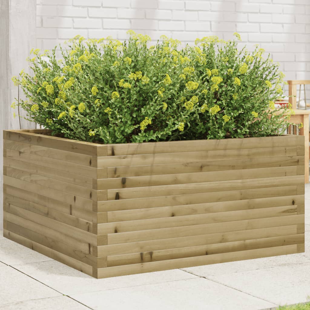 Fioriera Da Giardino In Legno Di Pino Impregnato Impregnato Naturale