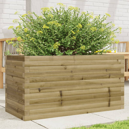 Fioriera Da Giardino In Legno Di Pino Impregnato Impregnato Naturale