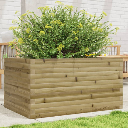 Fioriera Da Giardino In Legno Di Pino Impregnato Impregnato Naturale