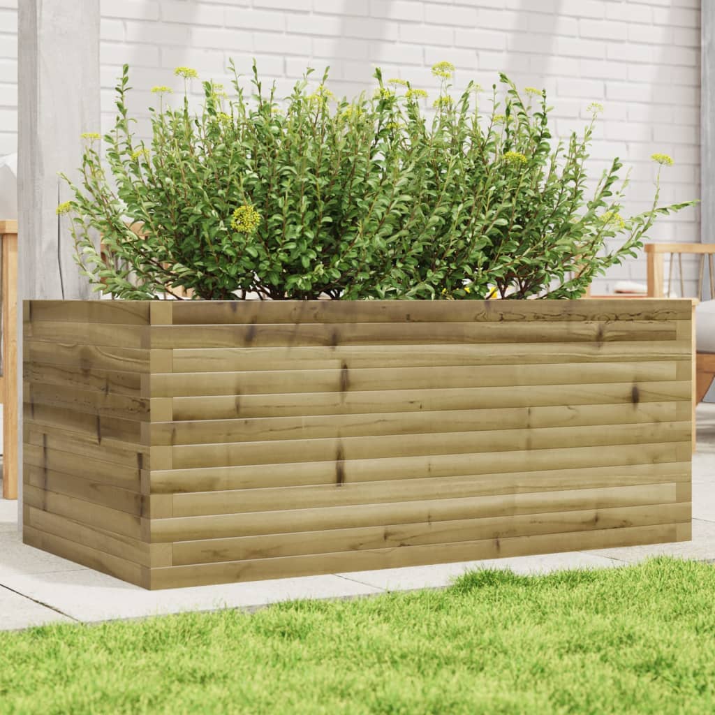 Fioriera Da Giardino In Legno Di Pino Impregnato Impregnato Naturale